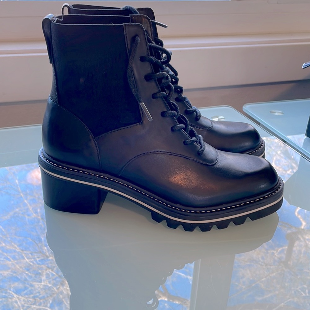 Bernardo Salerno Black Combat Boot Boots